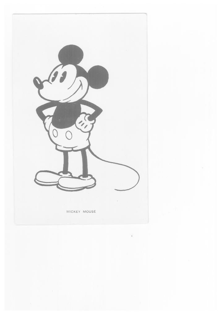 zeer zeldzame Disney Mickey Mouse kaart 1930 Engeland, Verzamelen, Ophalen of Verzenden, 1920 tot 1940, Ongelopen, Overige thema's