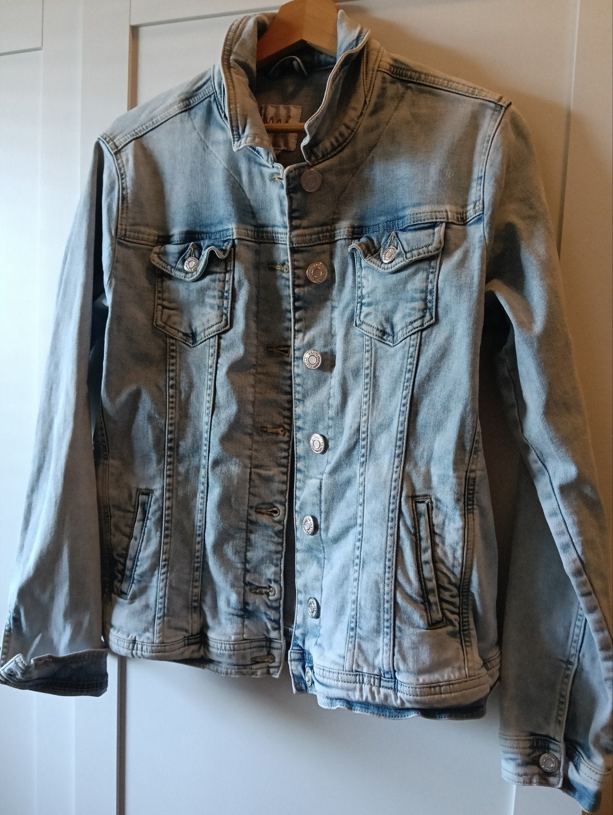 Spijkerjas, Blauw, Maat 42/44 (L), Ophalen of Verzenden, Zo goed als nieuw