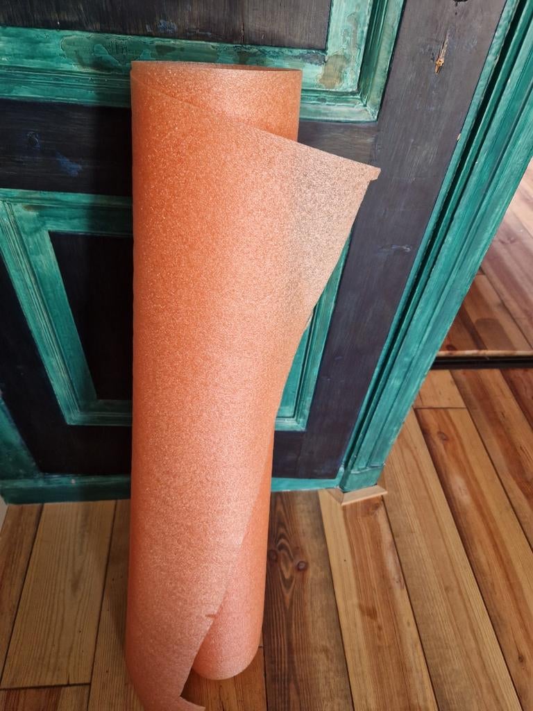 Oranje isolatiefolie schuimfolie - restant Nieuw, Overige materialen, Nieuw, 15 m² of meer, Ophalen