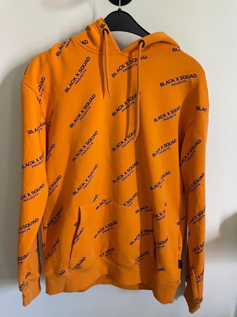 Black Squad Hoodie Oranje Maat M, Kleding | Heren, Ophalen of Verzenden, Zo goed als nieuw, Oranje