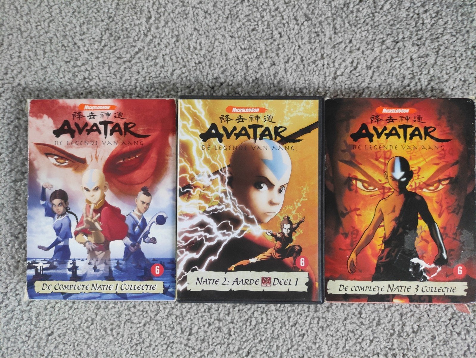Avatar De Legende van Aang Natie 1+2+ 3 compleet 13discs, Alle leeftijden, Ophalen of Verzenden, Zo goed als nieuw