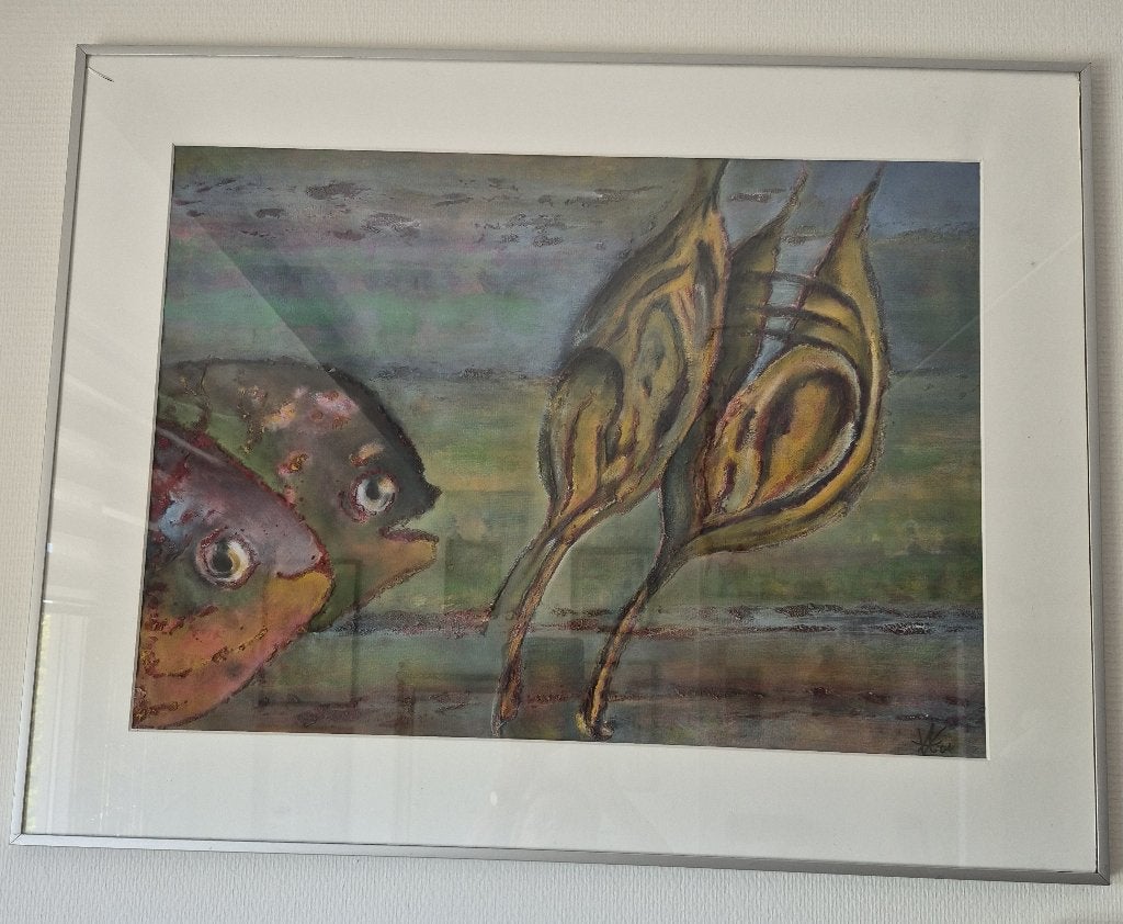 Apart groot schilderij, Ophalen