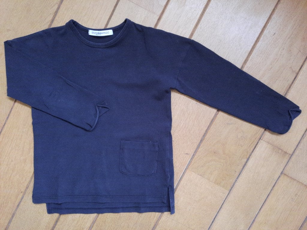 MINGO t- shirt zwart fade out maat 110, Ophalen of Verzenden, Mingo, Meisje, Shirt of Longsleeve