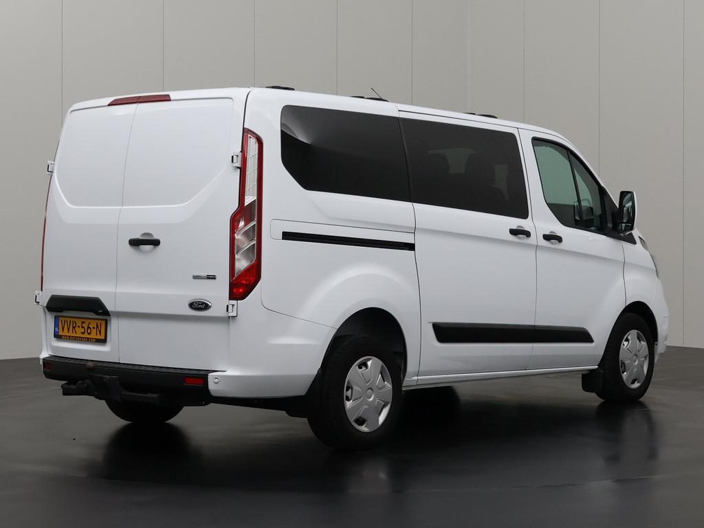 Ford Transit Custom 2.0TDCI 130PK Dubbele Cabine | Navigatie, Auto's, Voorwielaandrijving, Stof, 4 cilinders, 2500 kg