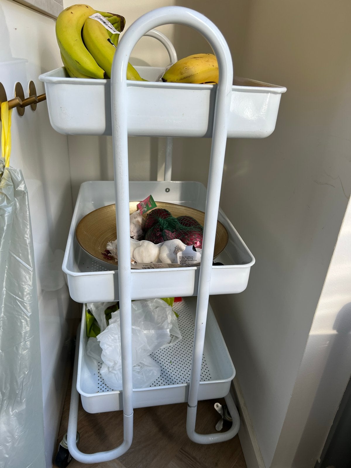 IKEA RÅSKOG roltafel / keukentrolley wit, Ophalen, Gebruikt