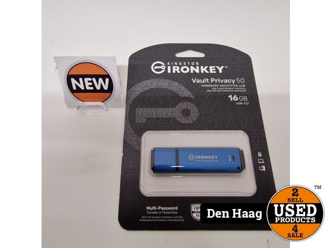 Kingston IKVP50/16 16GB IronKey Vault Privacy 50 AE | Nieuw, Computers en Software, Kingston, Nieuw, Support@kingston.com, Kingston Technology Company, Inc.
17600 Newhope St.
Fountain Valley, CA 92708
USA