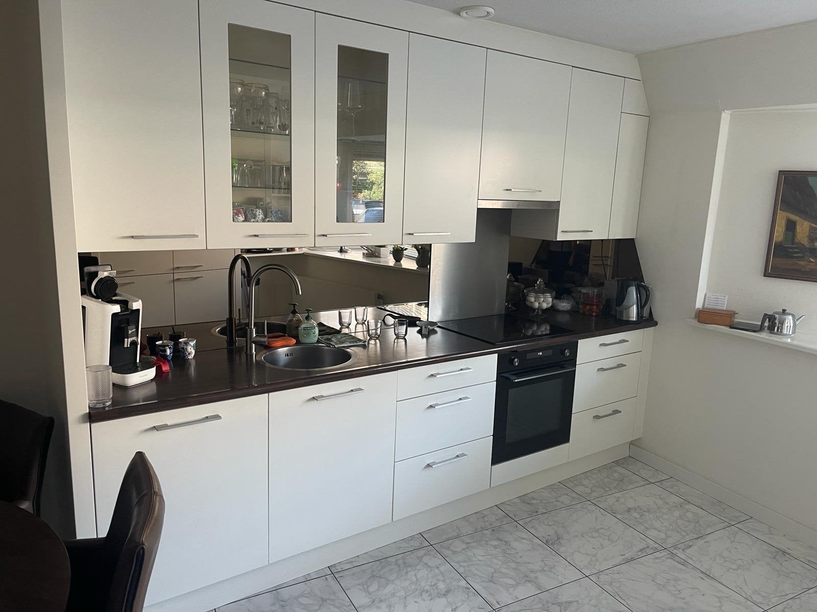 Keuken van +/- 300cm breed - A merk - nieuwe deurtjes, Huis en Inrichting, Ophalen, Zo goed als nieuw, Wit, Dubbelwandige keuken