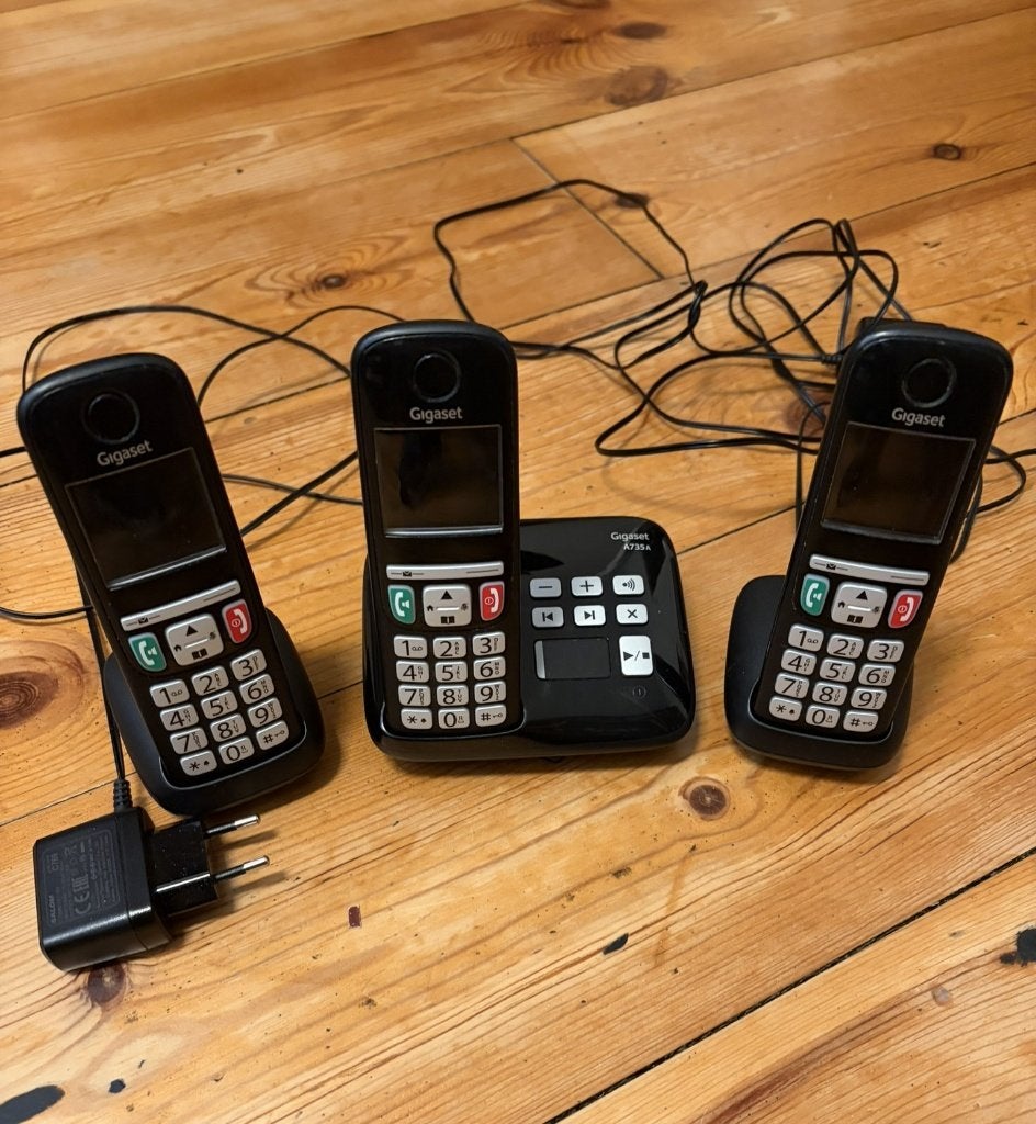 Siemens Giga set A735A Trio, Ophalen of Verzenden, Gebruikt, 3 handsets
