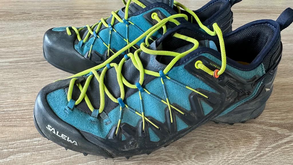 Salewa Wildfire Approach Schoenen – Teal/Lime-42, Ophalen of Verzenden, Gebruikt, Schoenen