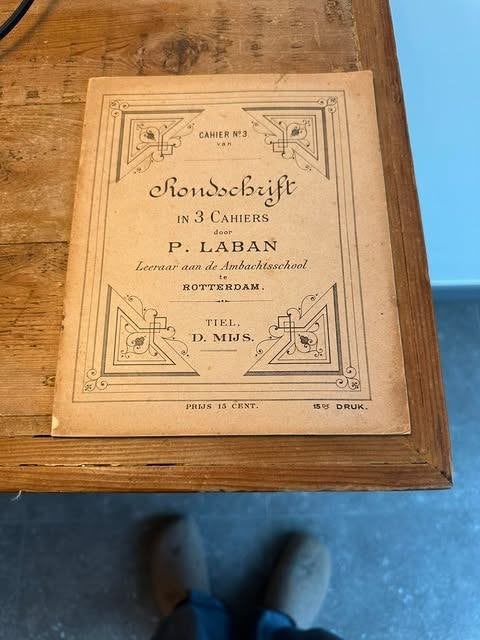 rondschrift in 3 cahiers P. Labin Rotterdam 15 de druk, Zo goed als nieuw, Beta, HBO, P. Laban