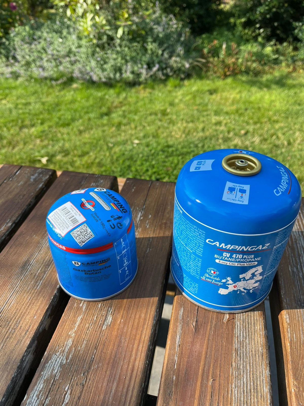 Campinggas, Ophalen, Zo goed als nieuw
