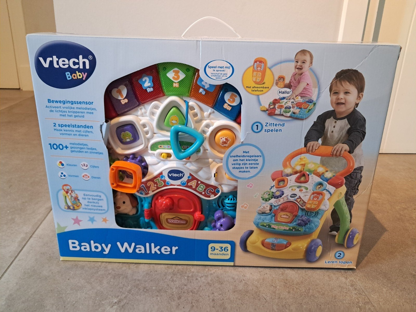 VTech Baby Walker - 2-in-1 loopwagen en speelpaneel, Ophalen of Verzenden, Zo goed als nieuw, Overige typen
