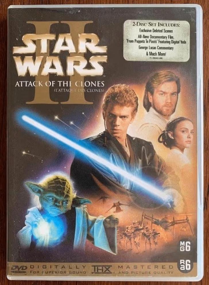 2-DVD Star Wars II Attack of the Clones; Anakin Skywalker, Boxset, Ophalen of Verzenden, Zo goed als nieuw, Vanaf 6 jaar
