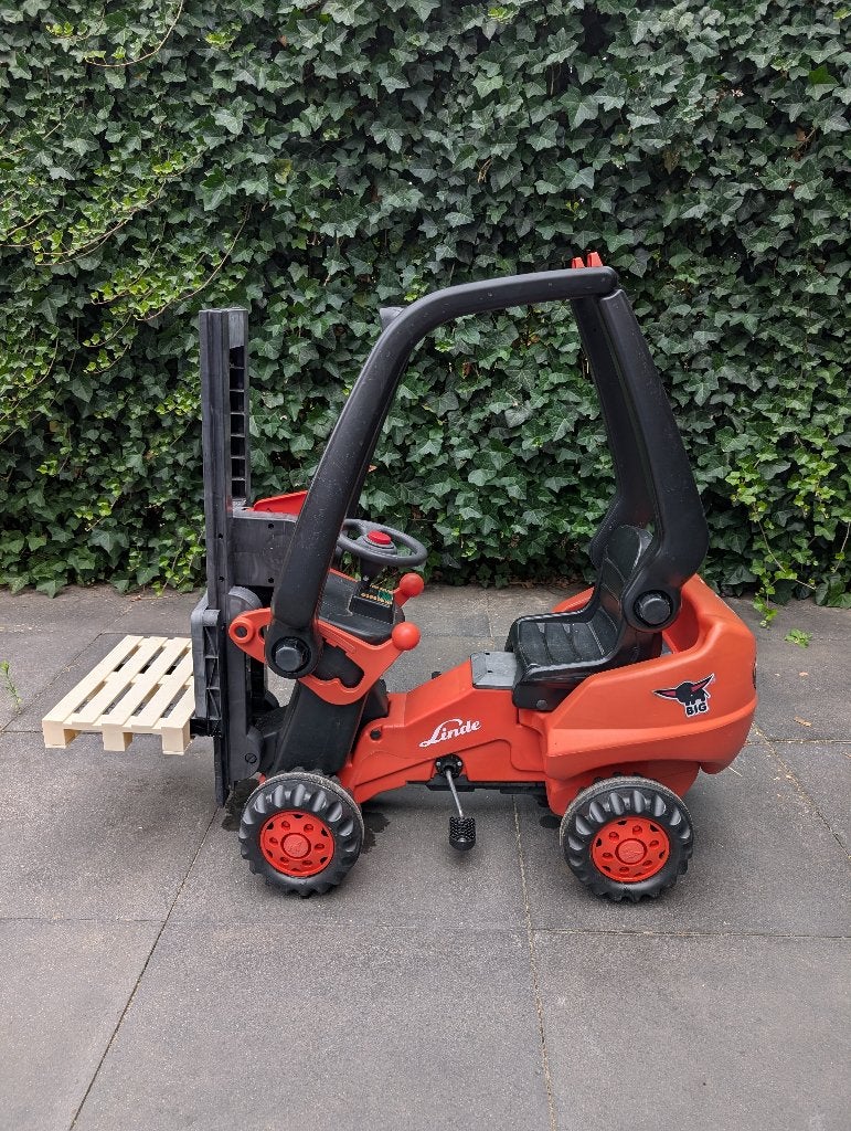 Big Linde heftruck kind, Ophalen, Gebruikt