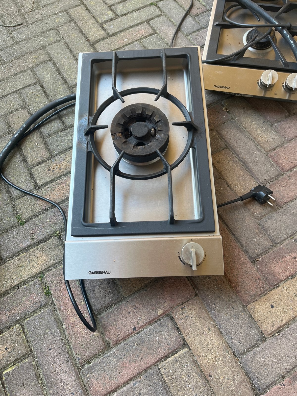 2 gebruikte Gaggenau gaspitten - Goede staat, Ophalen, Gebruikt, 3 kookzones of minder, Inbouw