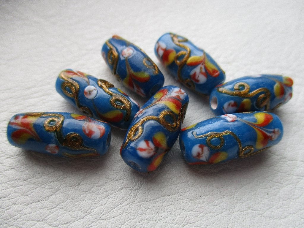 362/ blauwe lampwork glaskralen, Ophalen of Verzenden, Nieuw, Kraal