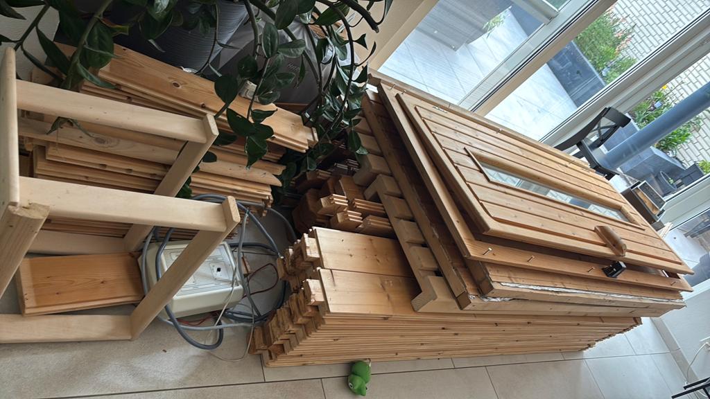 Domo finse sauna met 2 banken, Ophalen, Gebruikt, Complete sauna