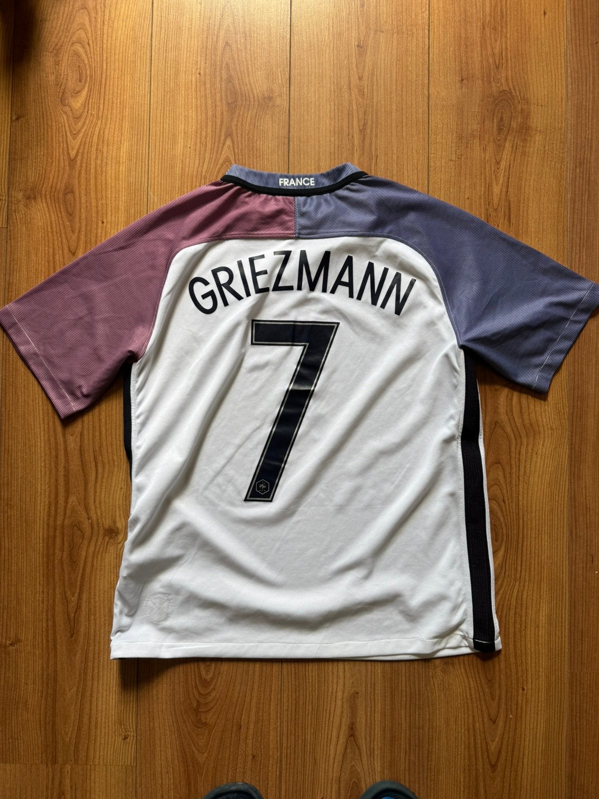 Voetbalshirt Frankrijk Antoine Griezmann #7, Ophalen of Verzenden, Zo goed als nieuw, Blauw, Voetbal