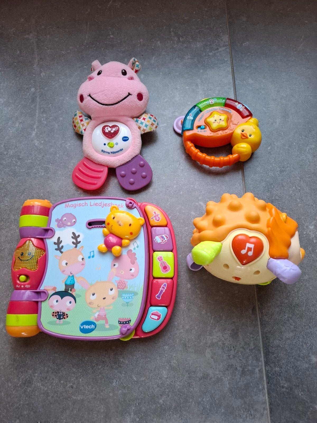Vrolijk Vtech muziek speelgoed 4st, Kinderen en Baby's, Ophalen of Verzenden