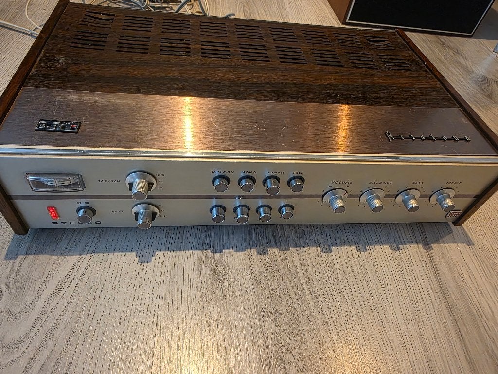 Aristona SA 1424 (Philips 22RH520) Versterker Champagne/Rose, Audio, Tv en Foto, Overige merken, Ophalen of Verzenden, Minder dan 60 watt