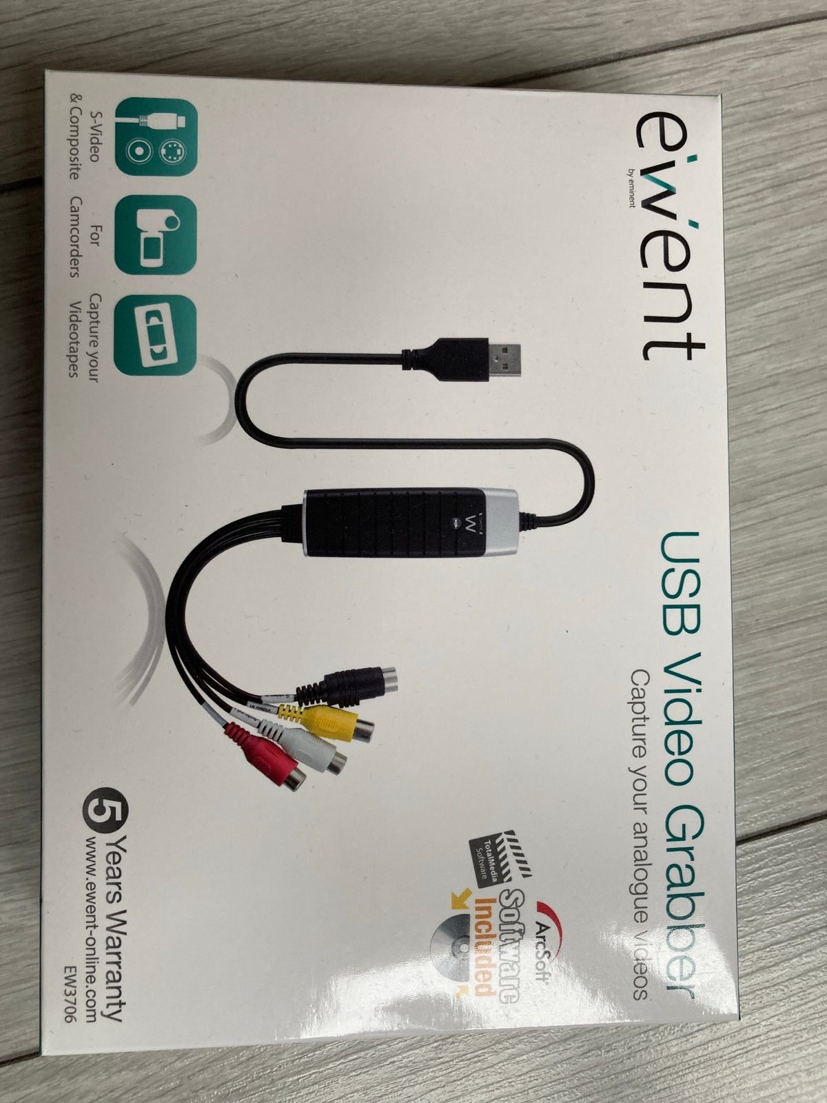 Ewent USB Video Grabber - Analoge Video naar Digitaal, Computers en Software, Capture cards, Ophalen of Verzenden, Nieuw