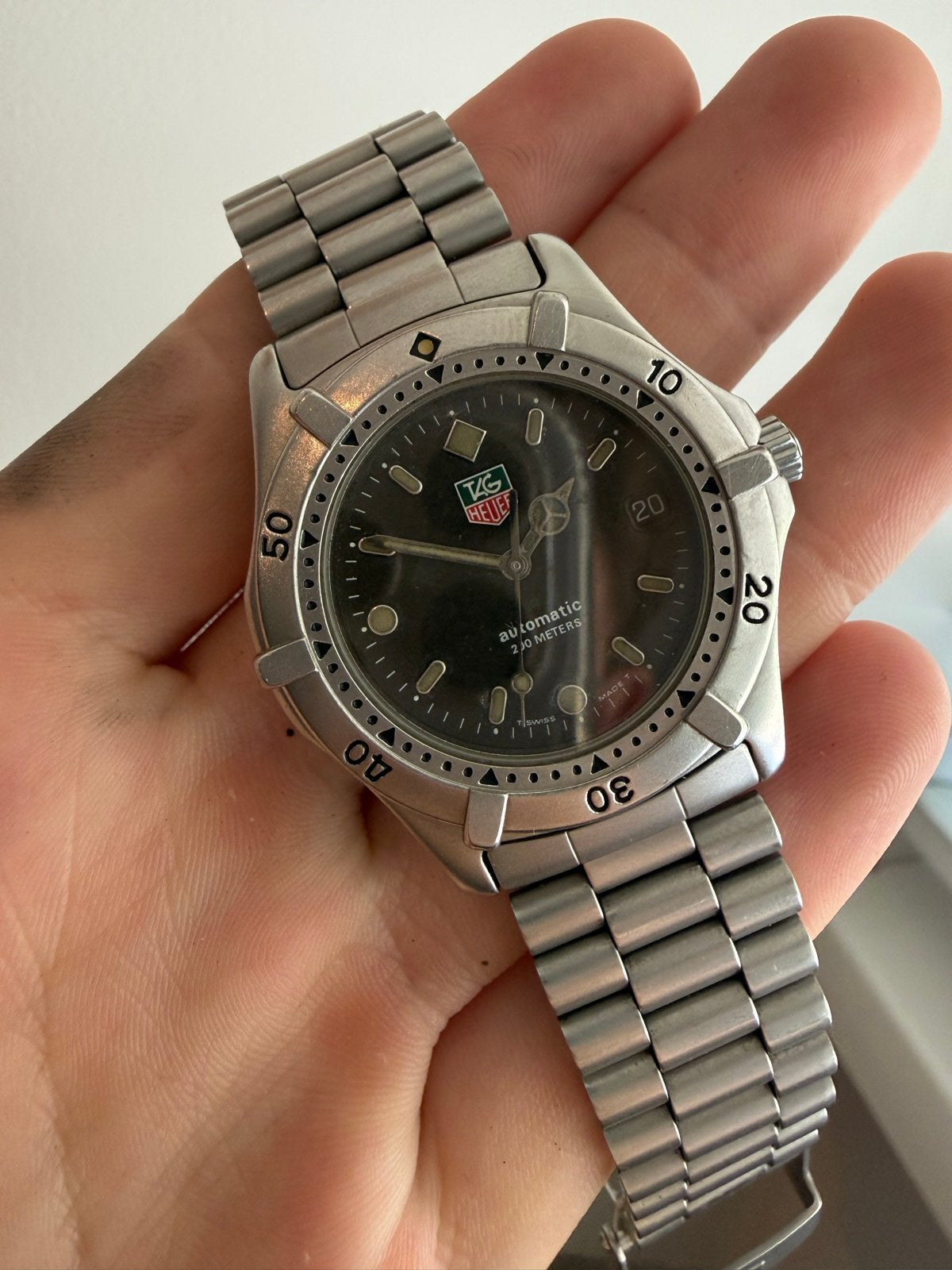 Tag Heuer Automaat Recent Geserviced met Doos en Extra Links, Ophalen of Verzenden, Gebruikt