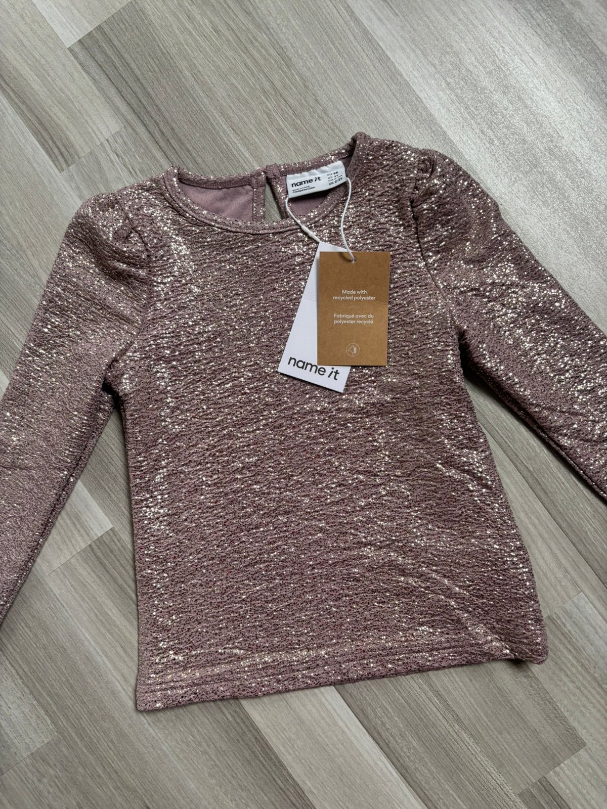 Prachtige, feestelijke roze glittertrui, maat 98, Ophalen of Verzenden, Nieuw, Meisje, Shirt of Longsleeve