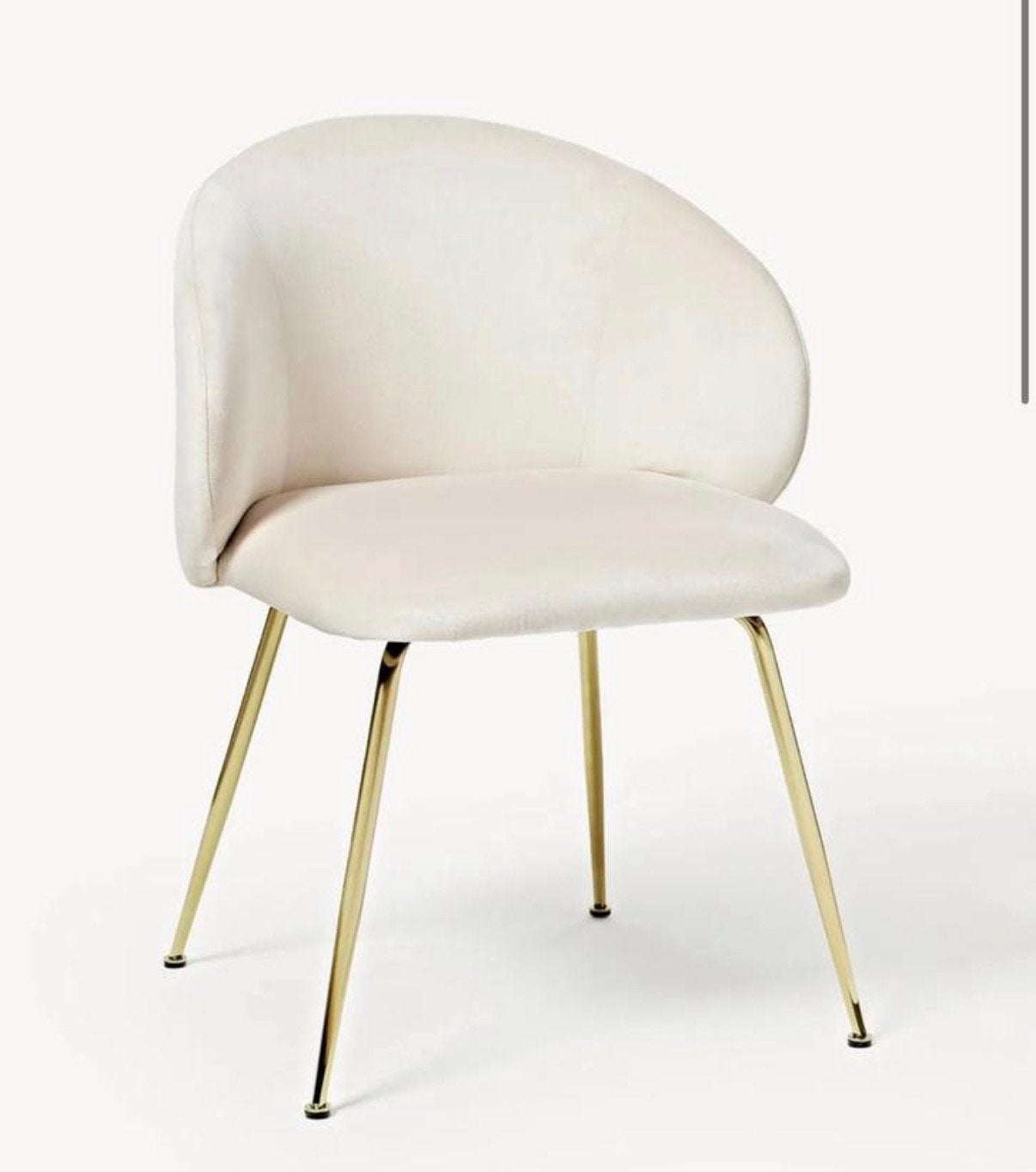 Fluwelen stoelen Luisa, 4 stuks Westwing collectie, Fluweel, Luxe, Overige kleuren, Ophalen of Verzenden, Zo goed als nieuw