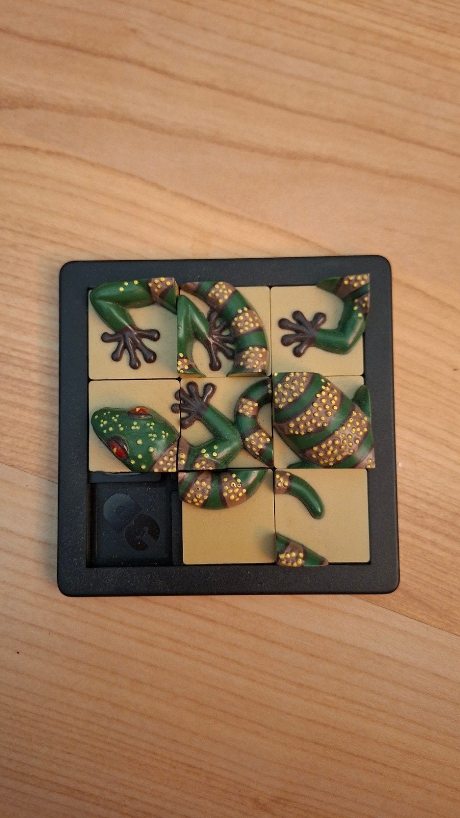 Vintage Kikker Schuifpuzzel - DaMert Company 1993, Ophalen of Verzenden, Minder dan 500 stukjes, Gebruikt, Overige typen