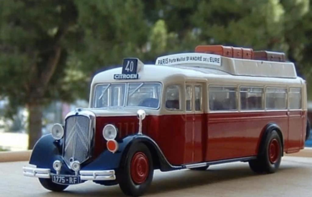 Citroen T45 1934 Rood Autobus du Monde schaal 1:43 Nr.112, Verzenden, Nieuw, Bus of Vrachtwagen, Overige merken