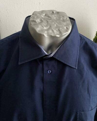 Babista overhemd maat 45/46 NIEUW [vm], Kleding | Heren, Ophalen of Verzenden, Nieuw, Blauw, Overige halswijdtes
