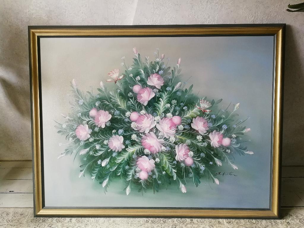 Schilderij van S.Hilton, Antiek en Kunst, Ophalen