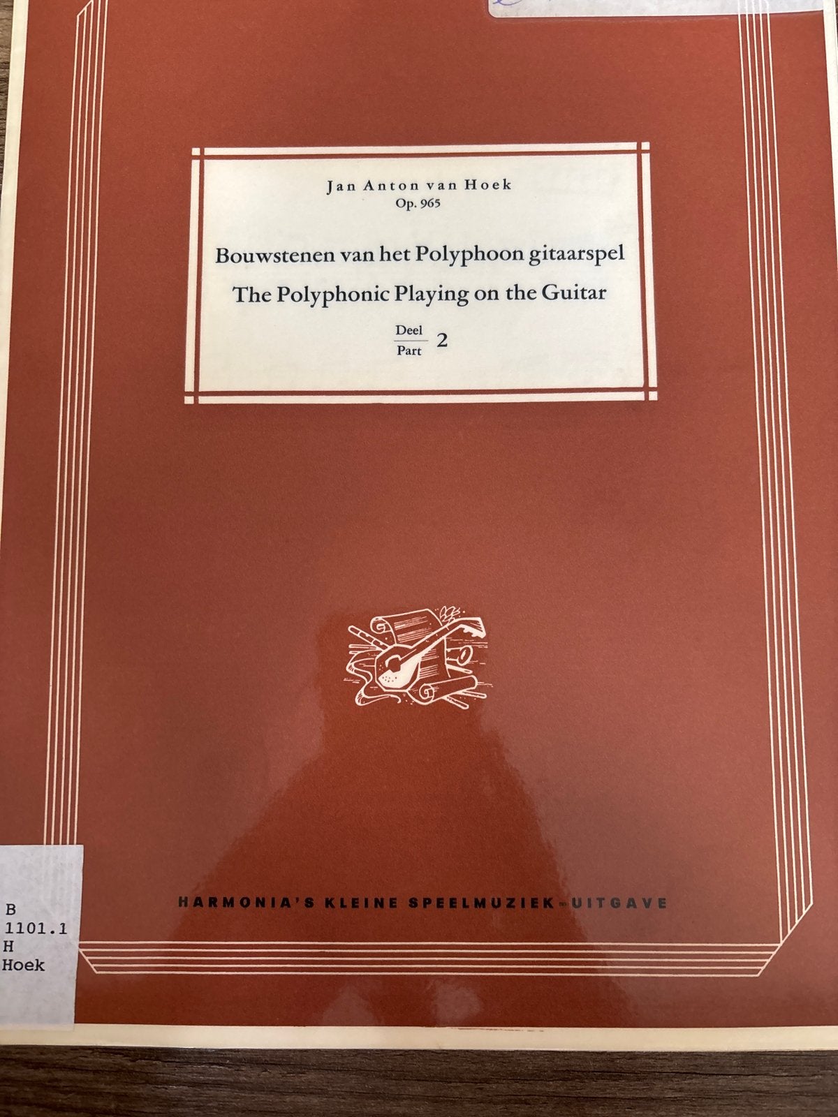 Jan Anton van Hoek - Polyphoon Gitaarspel Deel 2, Klassiek, Les of Cursus, Ophalen of Verzenden, Gitaar