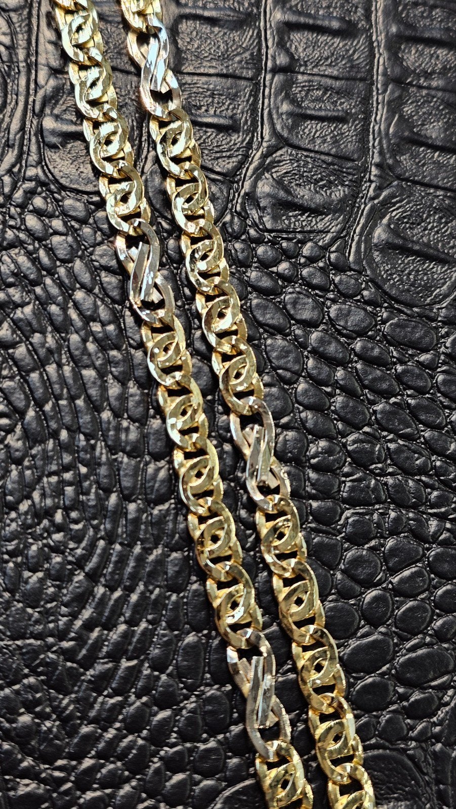 Prachtige 18k gouden Rolex ketting met anker hanger