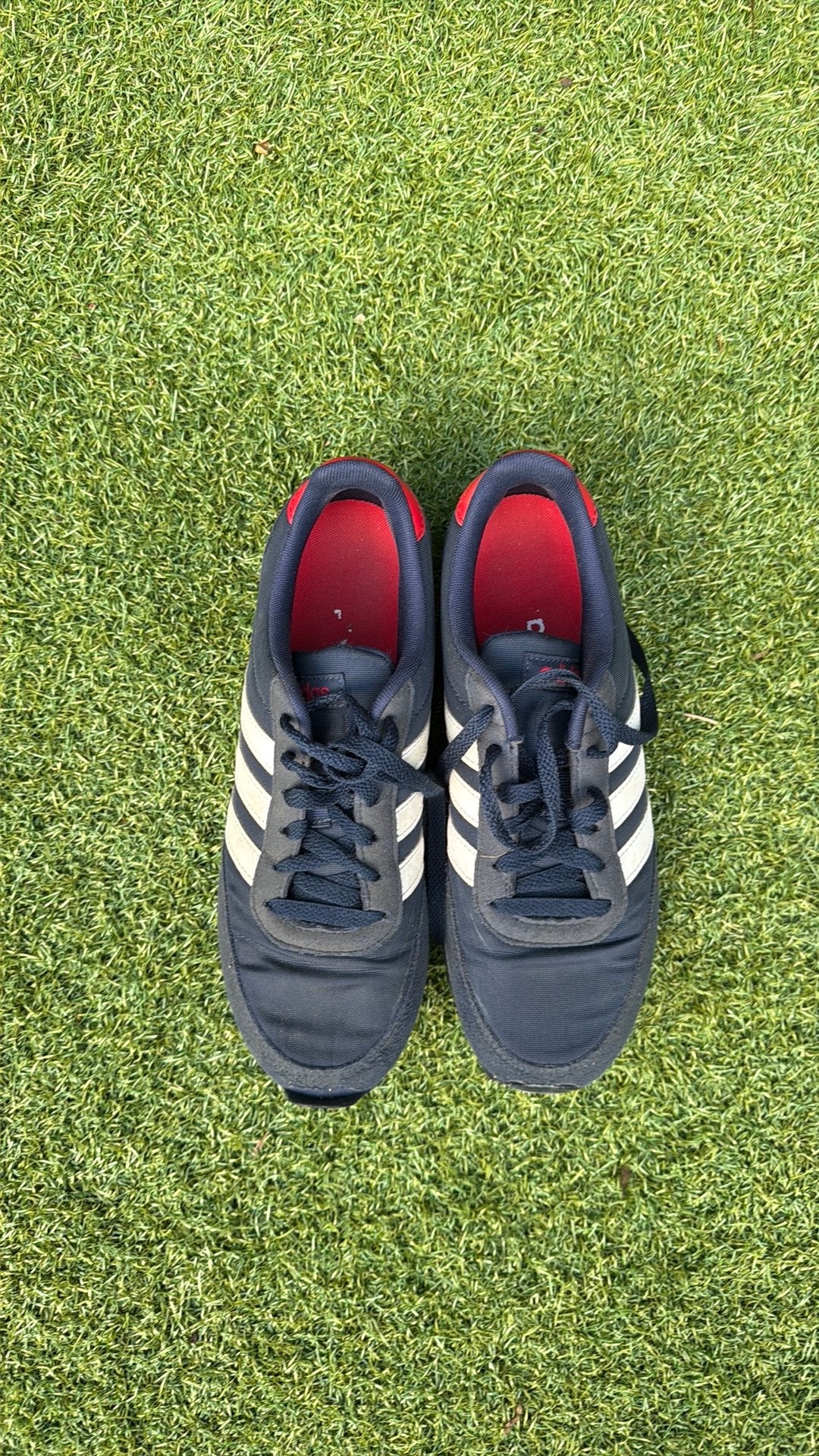 Adidas schoenen maat 41 1/3, Ophalen, Blauw, Sneakers of Gympen, Zo goed als nieuw