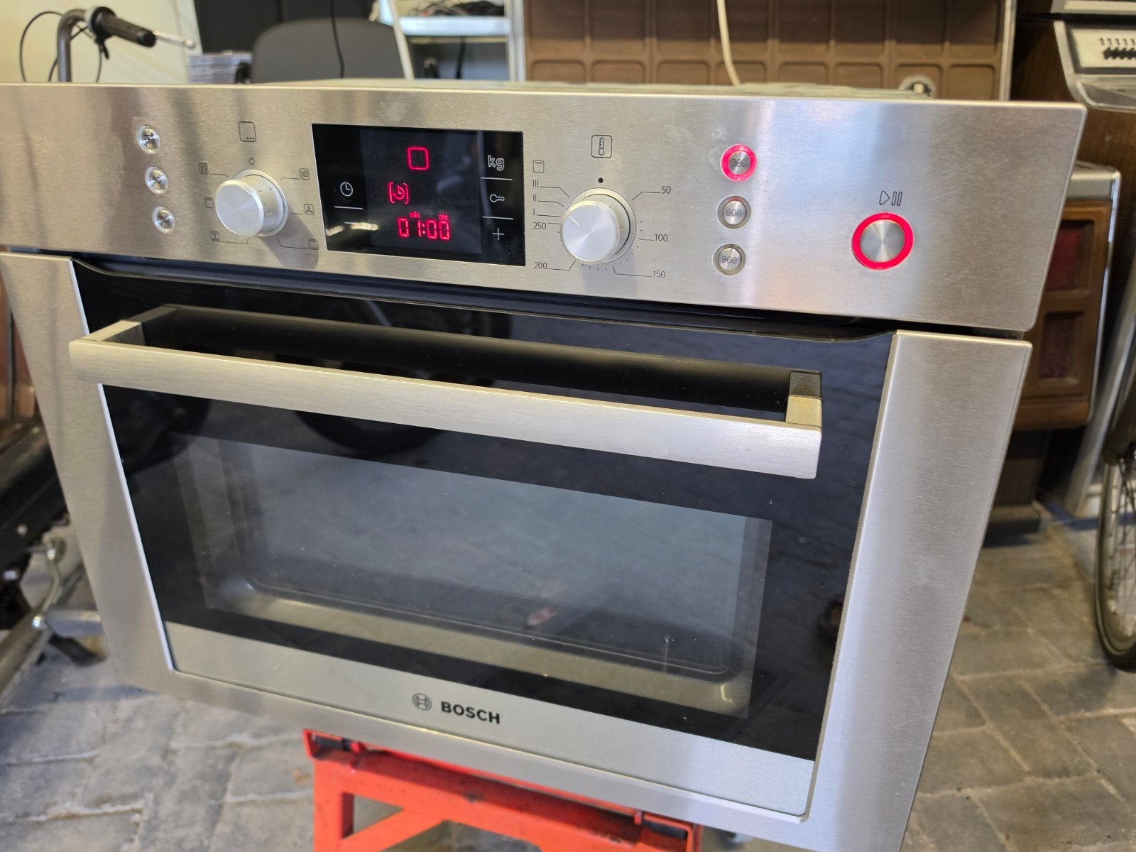 Bosch combi oven magnetron - startknop defect  € 50 euro, Ophalen, Bosch, Combi-oven, Inbouw
