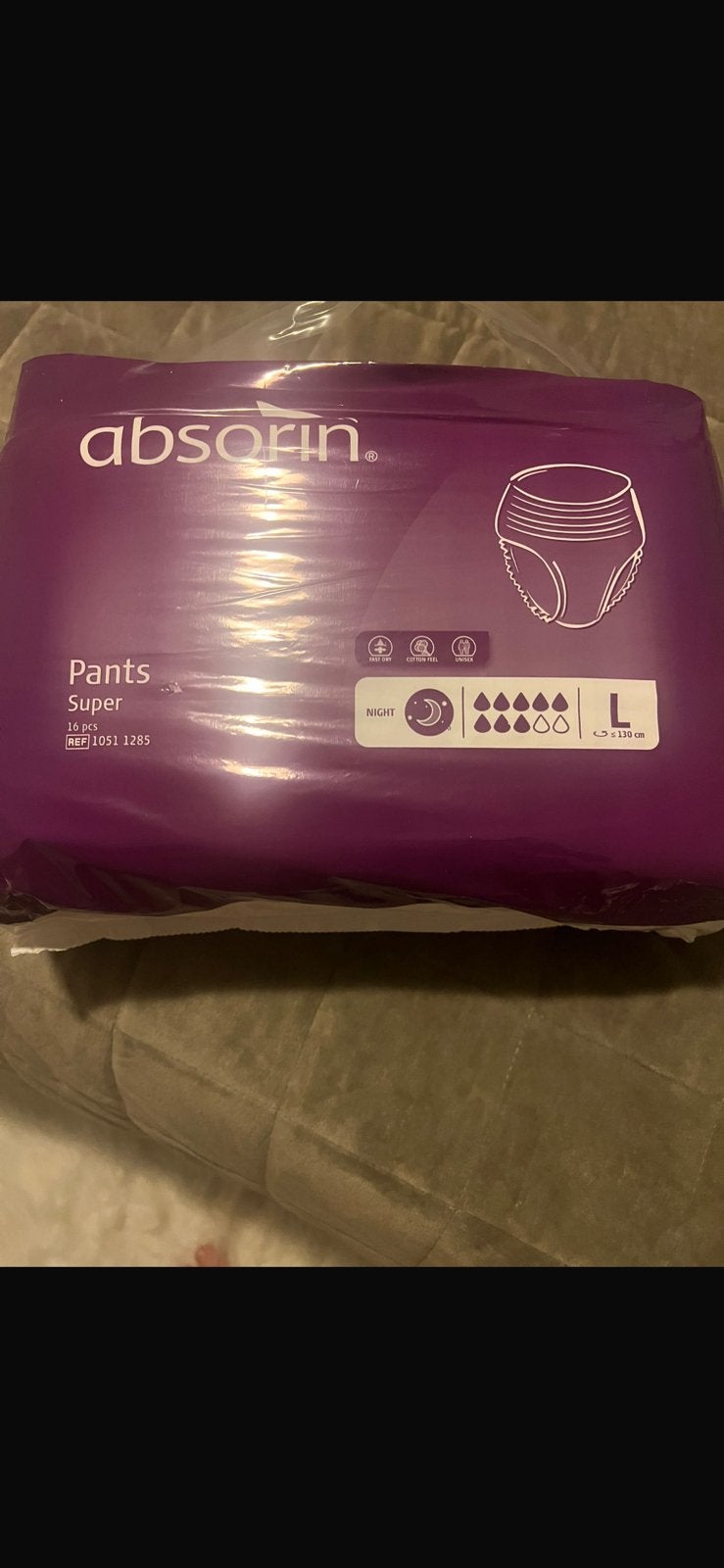11 nieuwe pakken absorin luiers L, Diversen, Verpleegmiddelen, Ophalen, Zo goed als nieuw
