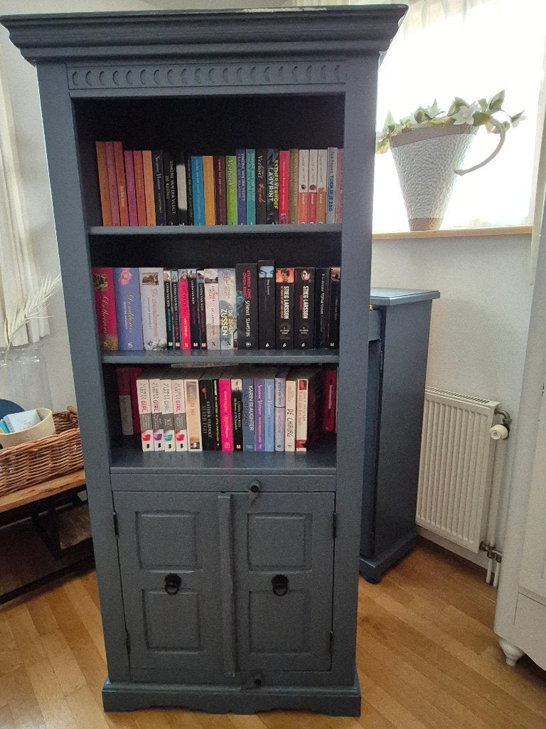 Boekenkast + Boeken, Huis en Inrichting, Kasten | Boekenkasten, Ophalen, 50 tot 100 cm, 150 tot 200 cm, 25 tot 50 cm