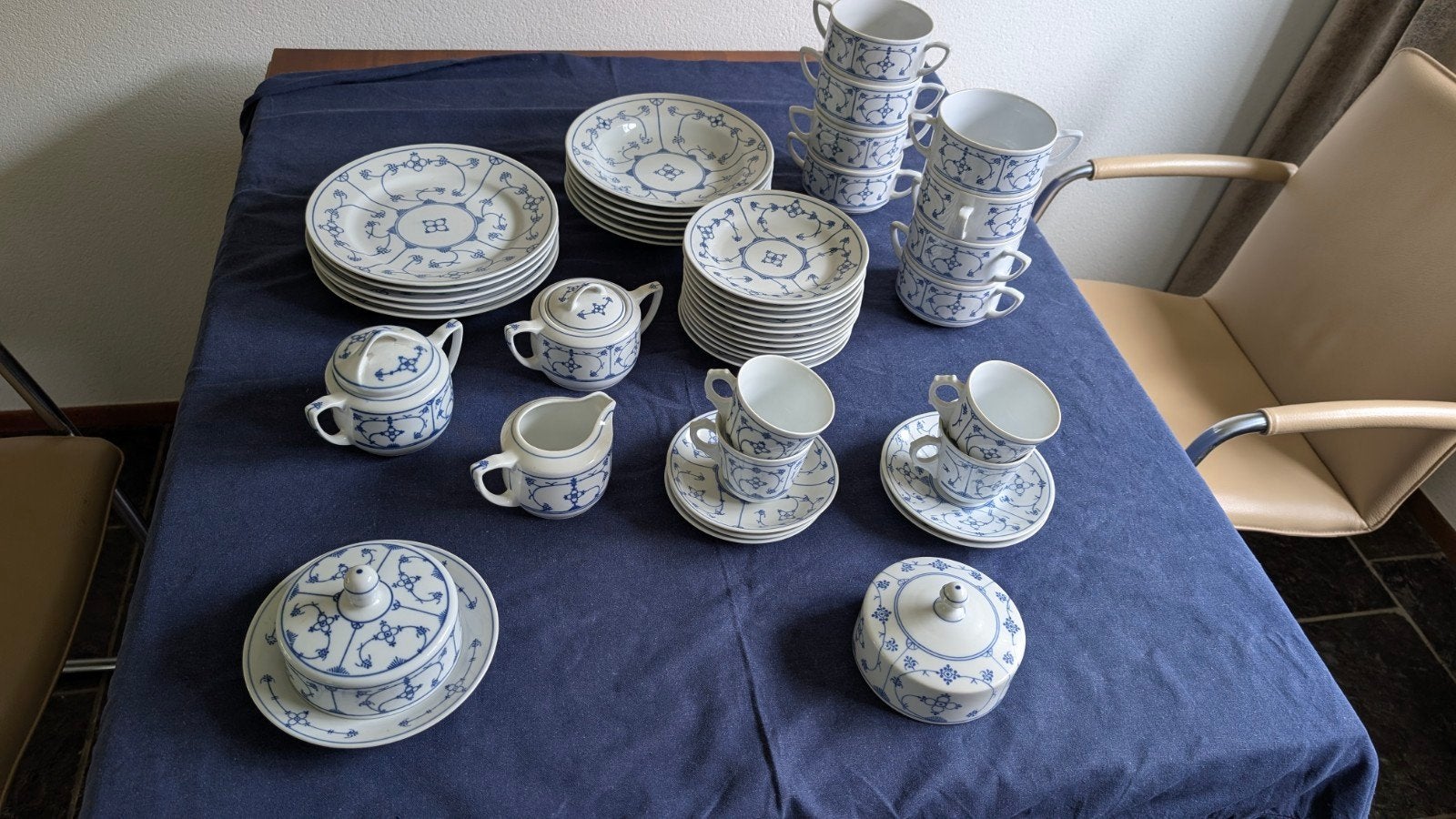 Antiek Jäger Eisenberg Strohblume Servies (DDR), Ophalen of Verzenden