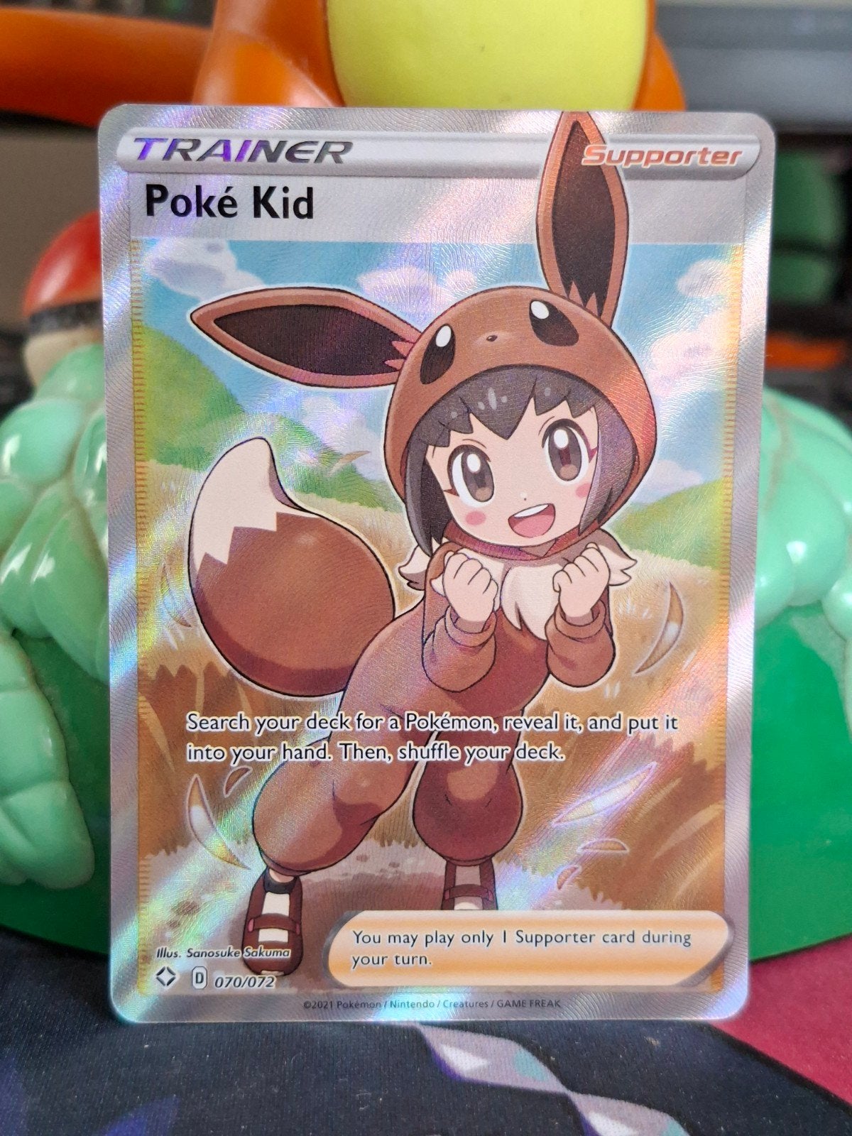 Pokémon TCG: PokeKid (Full Art), Hobby en Vrije tijd, Ophalen of Verzenden, Zo goed als nieuw, Losse kaart, Foil