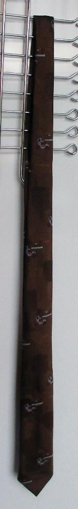 Stropdas bruin met klassiek auto vintage 09, Kleding | Heren, Stropdassen, Bruin, Ophalen of Verzenden, Zo goed als nieuw, Met patroon