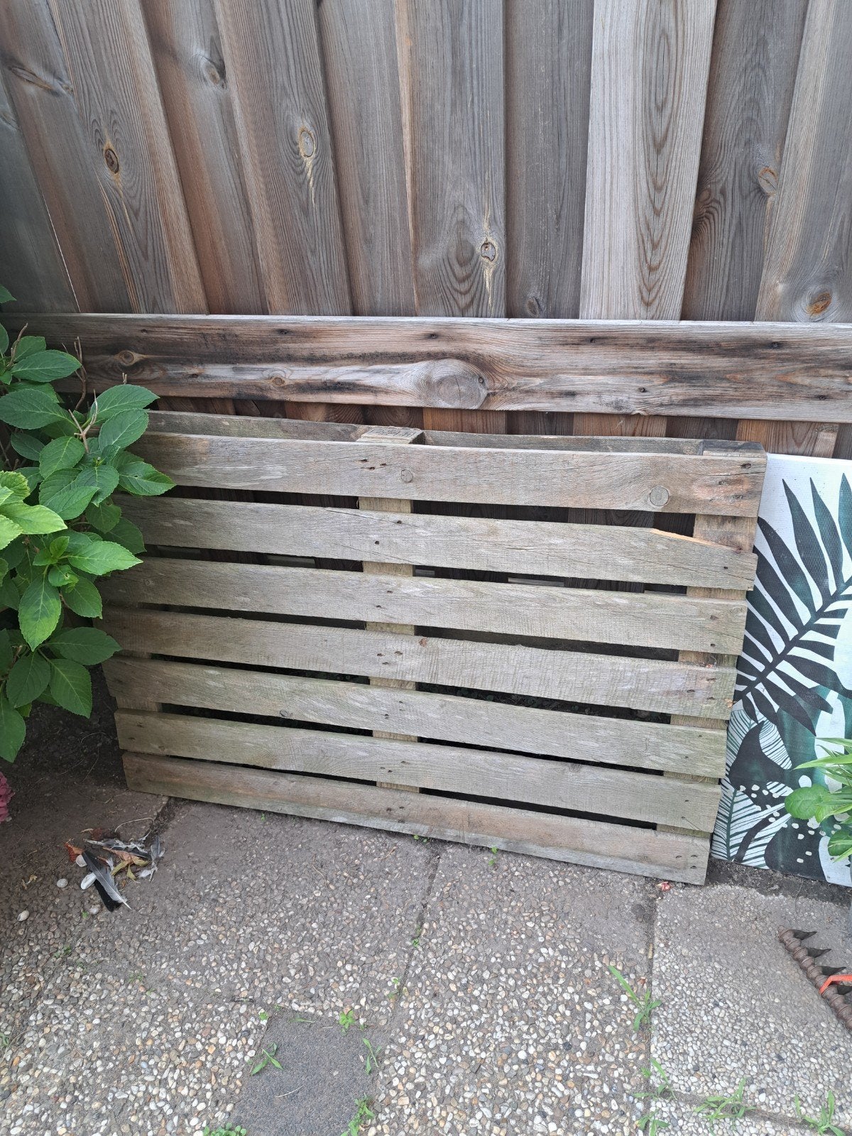 Gebruikte houten pallet voor diverse doeleinden, Doe-het-zelf en Verbouw, Hout en Planken, Ophalen, Gebruikt, 50 mm of meer, Pallet