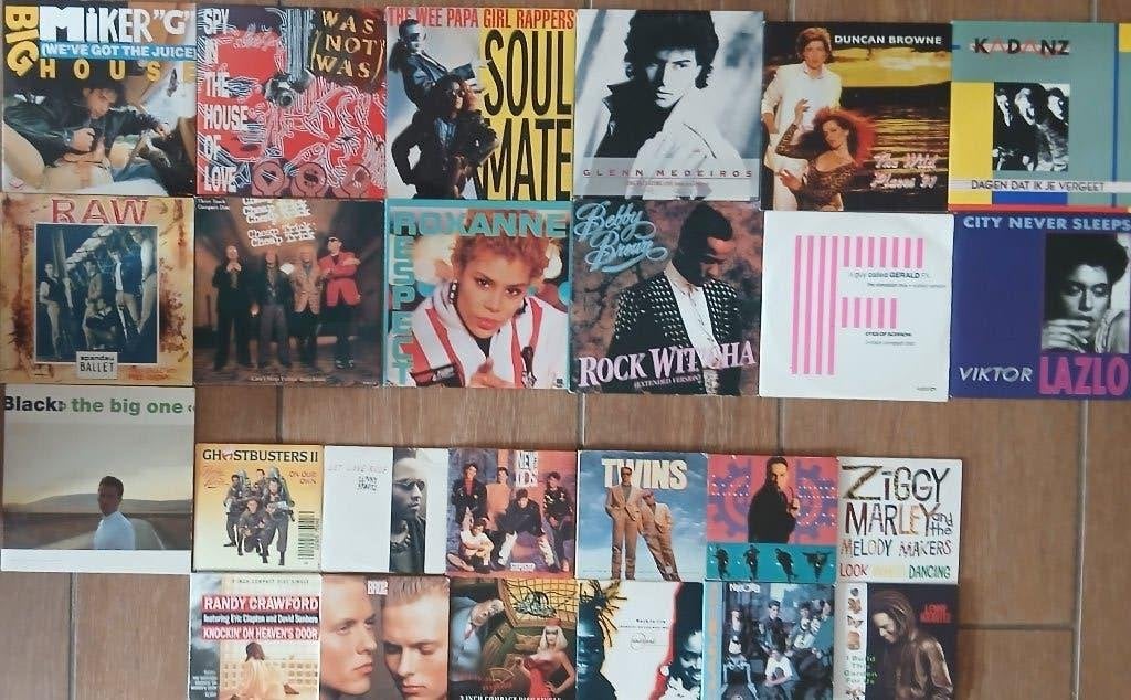 Partij van meer dan 80 CD Maxisingle's uit de jaren 80, Verzenden, Zo goed als nieuw, Pop