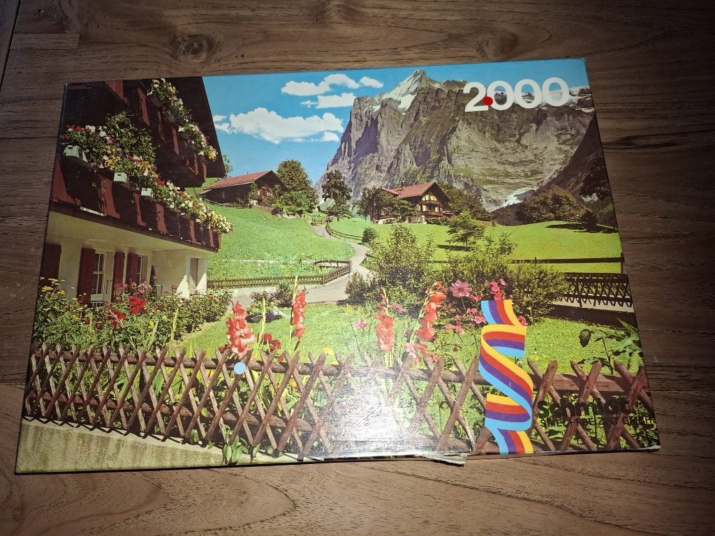 Puzzel Grindelwald 2000 stukjes Cinerama serie 68 x 96,2 cm, Hobby en Vrije tijd, Ophalen of Verzenden, Meer dan 1500 stukjes
