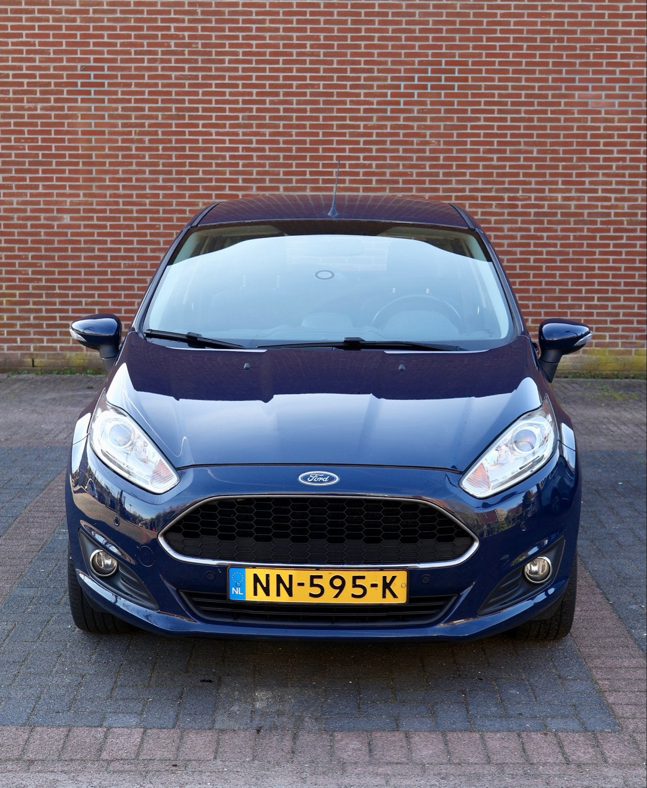 Ford Fiësta 1.0 59KW/80PK 5D 2017 Blauw, Auto's, Voorwielaandrijving, Stof, Zwart, 525 kg