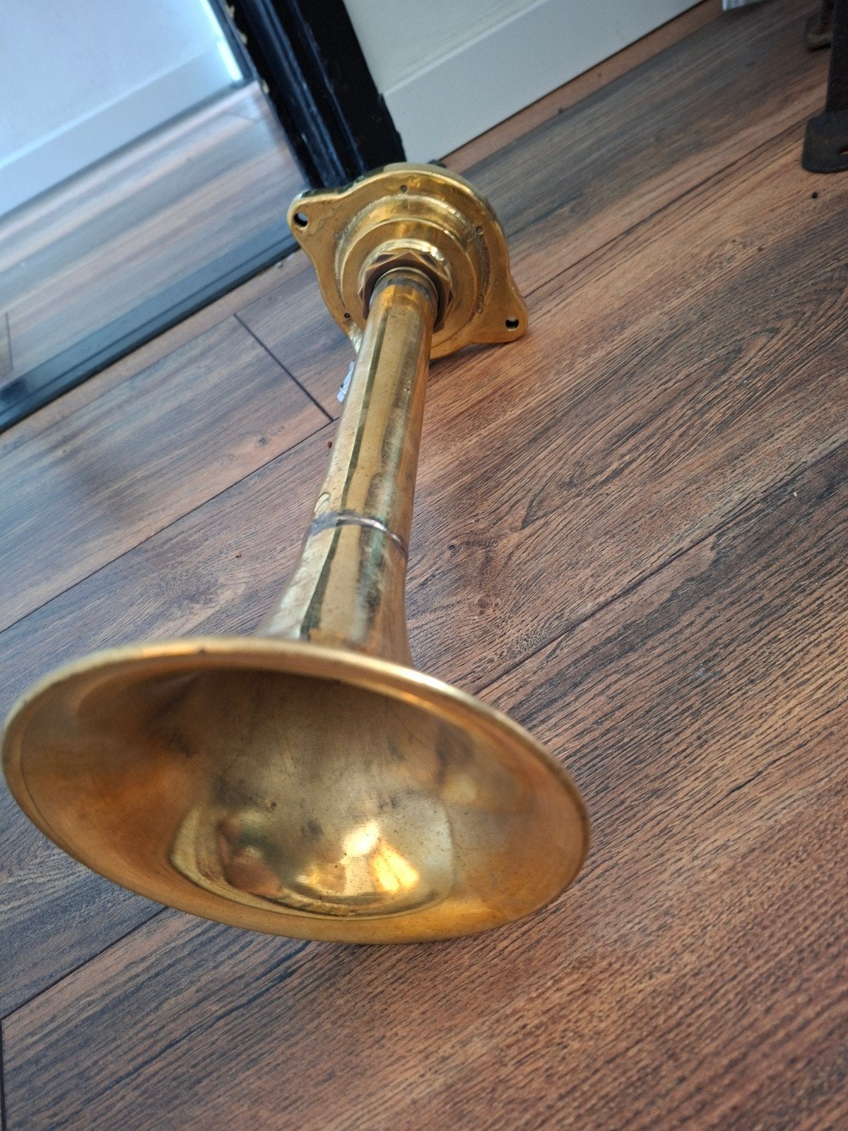 Originele messing scheepshoorns luchthoorn 36 cm, Ophalen of Verzenden, Gebruikt, Overige typen