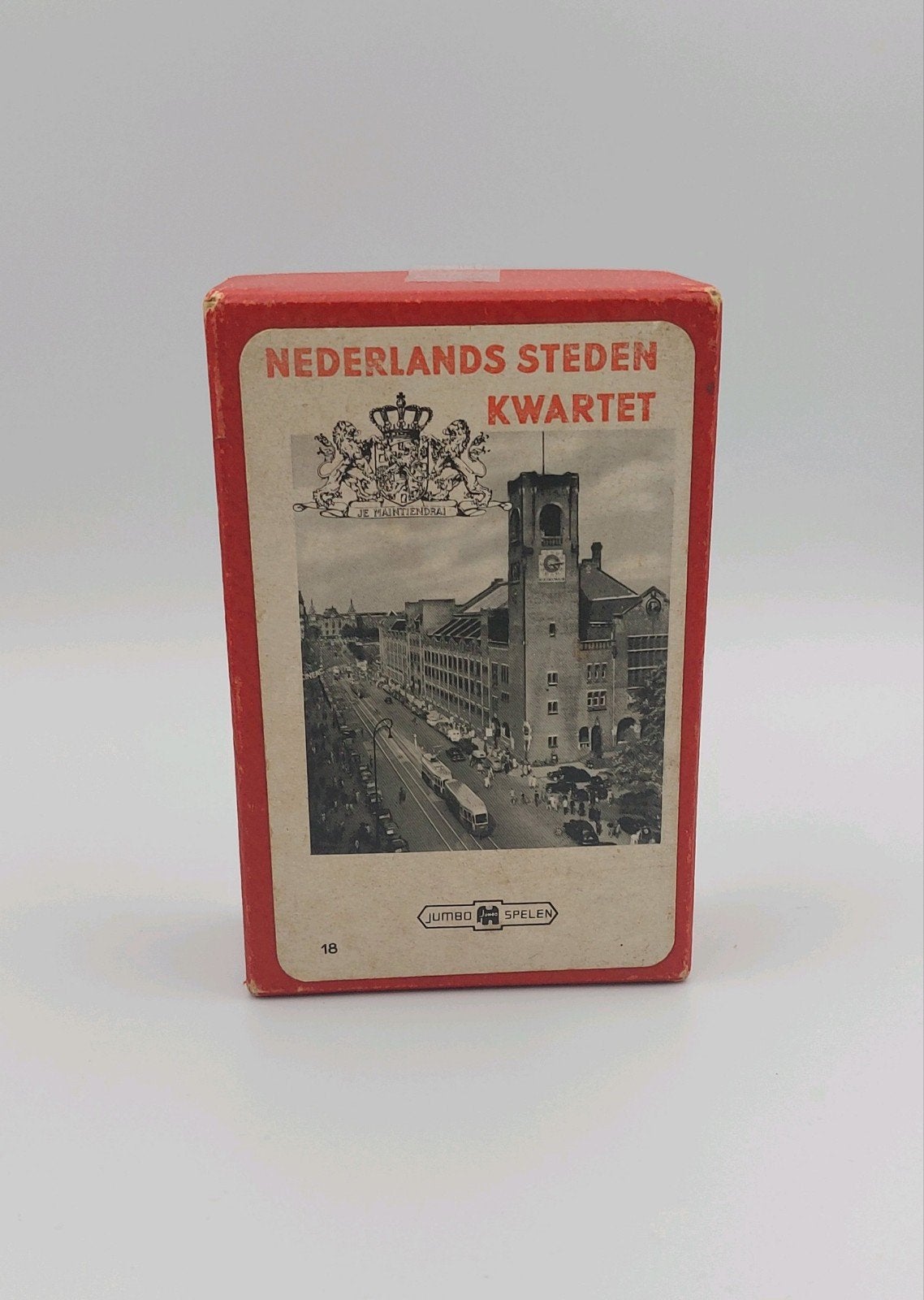 Vintage Nederlands stedenkwartet oud kwartetspel Nederland, Ophalen of Verzenden, Gebruikt, Kwartet(ten)