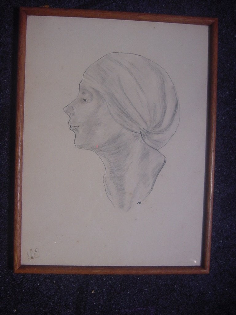 oude tekening, Antiek en Kunst, Kunst | Tekeningen en Foto's, Ophalen of Verzenden, Tekening, Potloodtekening