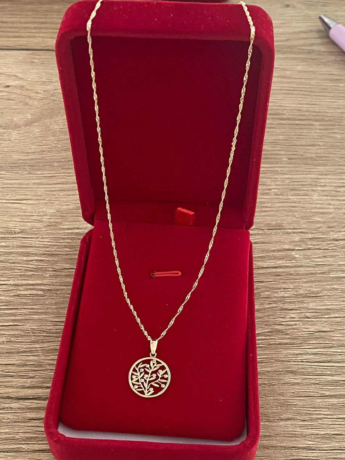14 karaat gouden ketting met henger 585 goud, Met hanger, -, -, Nieuw