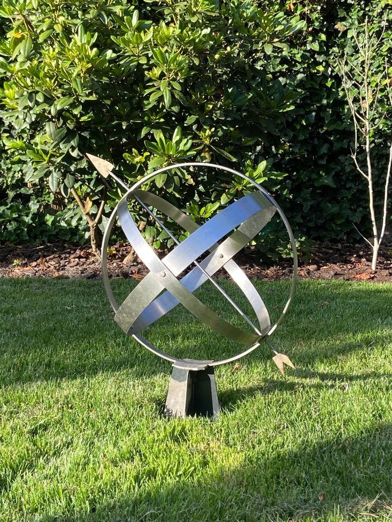 Nu of nooit. RVS armillairsfeer (armillary sphere), Ophalen, Gebruikt, Metaal, Overige typen